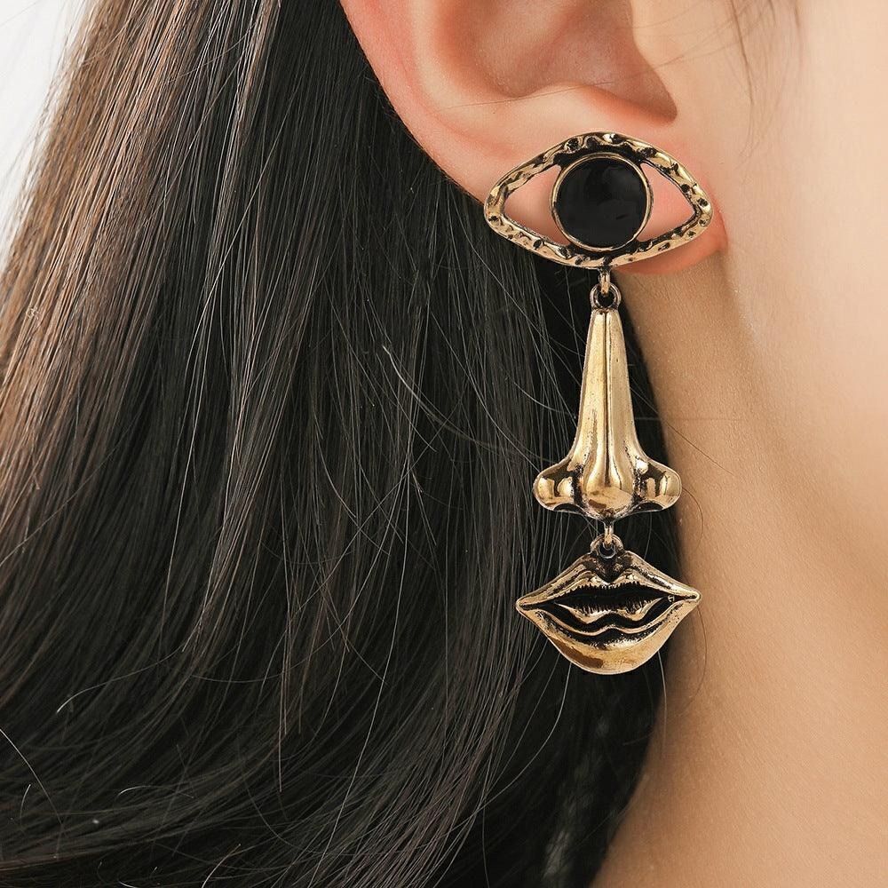 Eye dangle drop earrings  N299